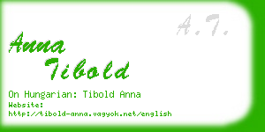 anna tibold business card